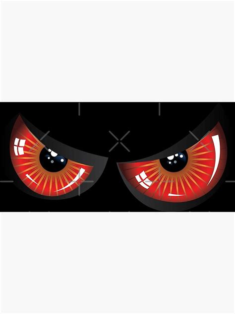 Evil Red Eyes Poster For Sale By Annartshock Redbubble