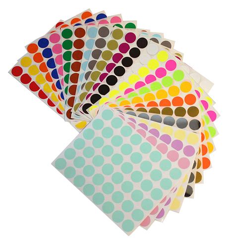 Colored Dot Stickers For Childrens Crafts Games And Arts Royal