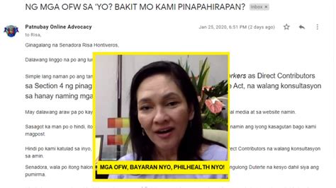 An Open Letter To Sen Risa Hontiveros Anong Kasalanan Ng Mga Ofw Sa
