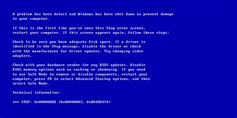 Fix Blue Screen Of Death Bsod Errors In Windows Xp