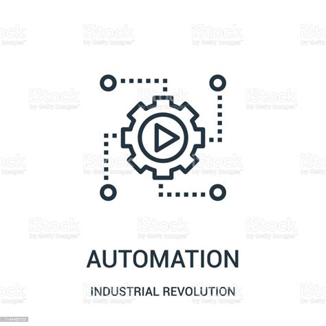 Automation Icon Vector From Industrial Revolution Collection Thin Line