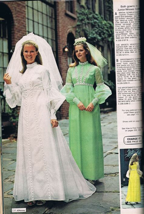 Penneys Catalog 1973 Wedding Dresses Vintage Wedding Gowns Vintage