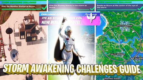 How To Complete All Storm Awakening Challenges Fortnite Chapter