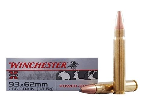 Winchester 93x62mm Ammunition Super X M9362 286 Grain Power Point Soft