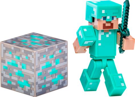 Download Transparent Minecraft Steve With Diamond Armor Pngkit