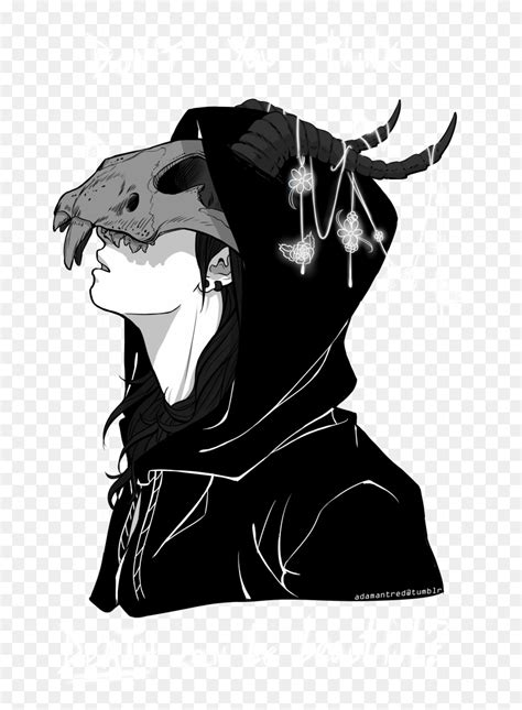 Anime Boy With Skull