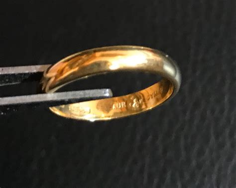 18ct Pure Welsh Gold Wedding Band Extremely Rare Size L Etsy