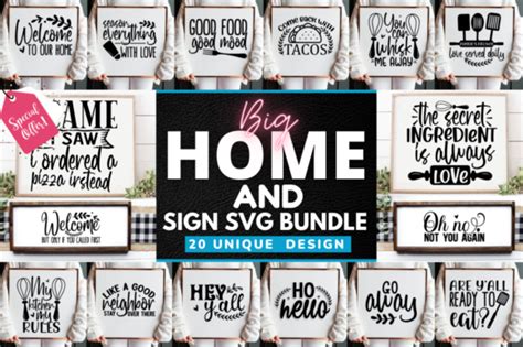 Home And Sign Svg Bundle Svg Cut Files Free Svg Files For Cricut Designs