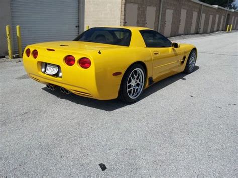 Sell Used 2002 Chevrolet Corvette Zo6 Speed Yellow Low Mileage In