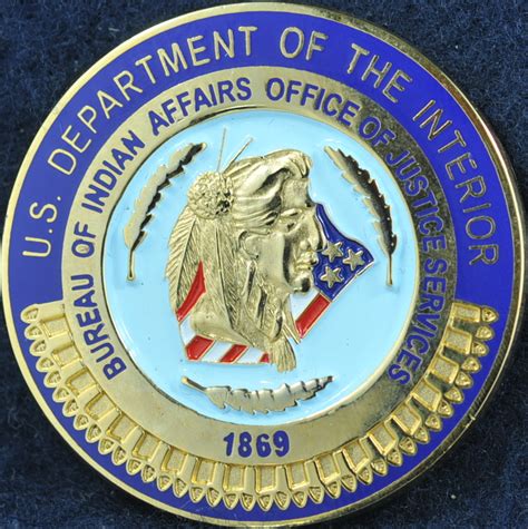 Department Of The Interior Gp Challenge Coin 1303 Us Warranty And
