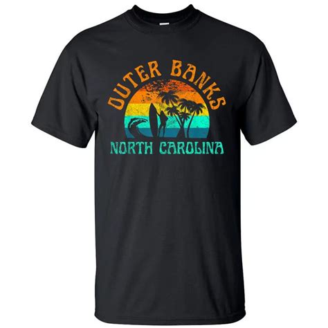 Outer Banks North Carolina Surf Beach Surfer Obx Nc Girls Tall T Shirt