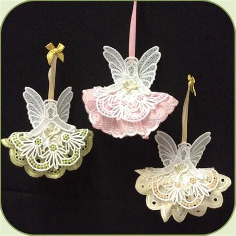 3d Fsl Angels 4 Freestanding Lace Embroidery Machine Embroidery
