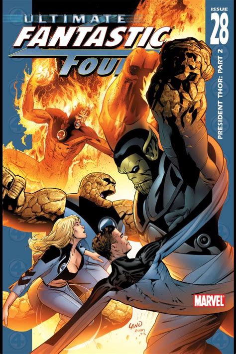 Ultimate Fantastic Four 28 Mister Fantastic Human Torch Invisible Woman