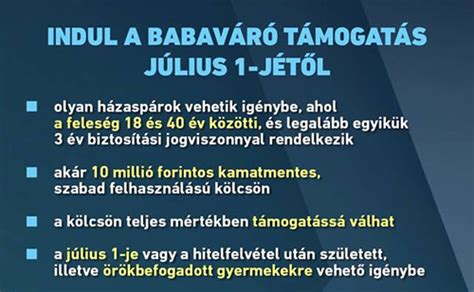 Bejegyzések a 'magyar közlöny' címkével ellátva. Babaváró támogatással segítik a gyermekes családokat ...