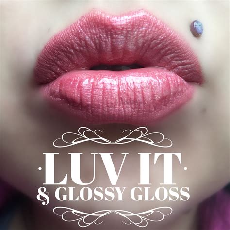 Luv It LipSense With Glossy Gloss Jane Orlikowski Distributor ID Glossier Gloss Lipsense