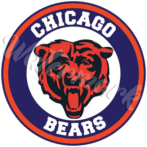 Chicago Bears Circle Logo Vinyl Decal Sticker 5 Sizes Sportz For Less