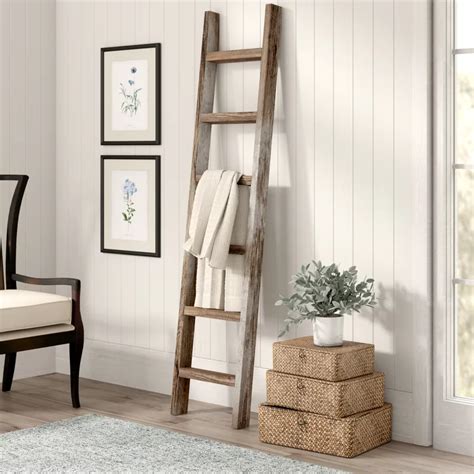 Gracie Oaks Wood 6 Ftblanket Ladder And Reviews Wayfair Contemporary