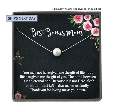 You can gift them on any random day to shower your love on them, and they will be glad to this will be a great graduation gift for your daughter. Bonus Mom Gift for Step Mother Gift from Bride, step mom ...