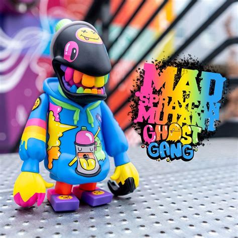 Nicky Davis X Jeremy Madl X Martiantoys “ghost Gang” Mad Spraycan Mutant A Colorways