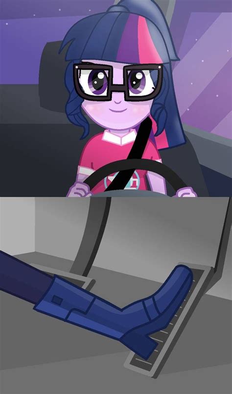 Sci Twi Driving Twilight Sparkle Mlp Eg By Grapefruitface1 On