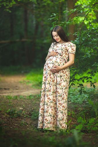 Beautiful Pregnant Girl Fotografie Stock E Altre Immagini Di