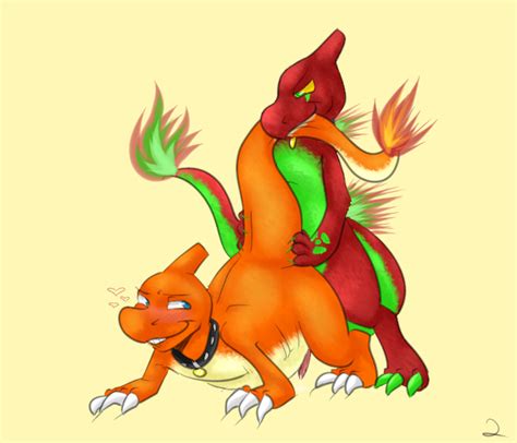 Rule 34 Anal Sex Buggery Charmeleon Collar Color Fire Gay Male Male