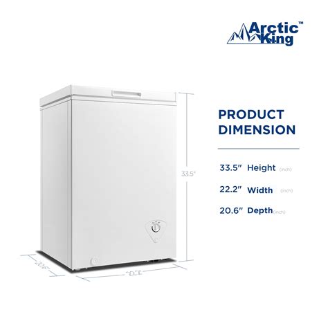 Buy Arctic King 3 5 Cu Ft Chest Freezer White Online At Lowest Price