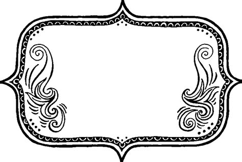 Wish it were easier to find fantastic design inspiration? Rectangle Border With Swirl Design Rubber Stamp | Border ...
