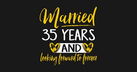 35th Wedding Anniversary Shirt Married 35 Years 35th Wedding