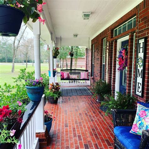 Red Brick House Front Porch Ideas