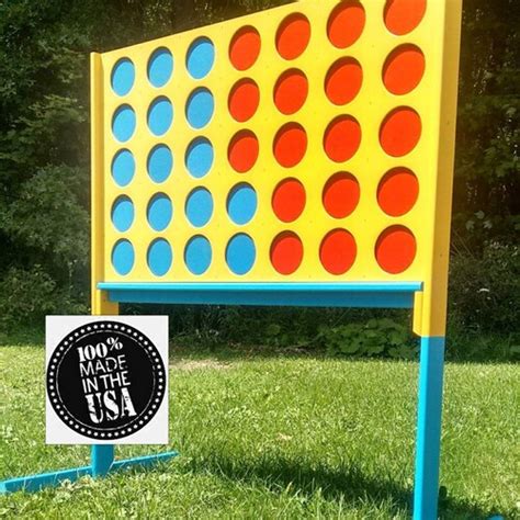 Giant Homemade Connect 4 Game Finished With Catch Trough Etsy