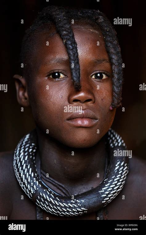 Girl Of The Himba Tribe Northern Namibia Stock Photo Alamy