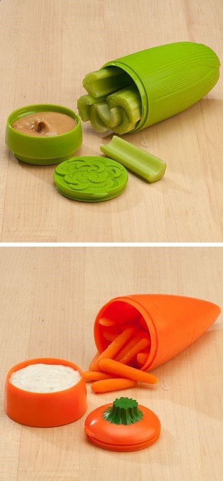 Celery Carrot Dip To Go Container Perfect Healthy Snack Pack Idea