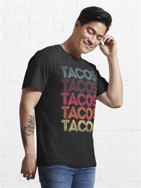 Retro Tacos T Shirt Vintage Taco Tuesday T Shirt Mexican Tee T Shirt