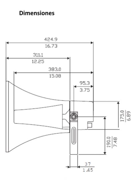 BOSCH M LBC348200 Altavoz De 25W Tension De Entrada Nominal 100W