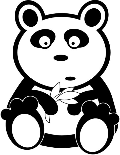 Panda Bear Outline