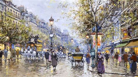 A City In 19 Century On We Heart It Oil Painting Frames Paris
