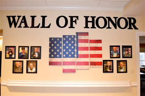 Wall Of Honor Recognizing All The Veterans That Live In Stonecreek