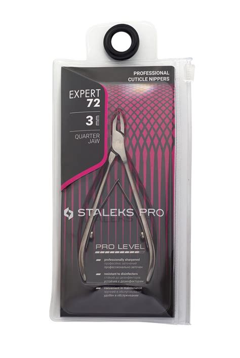 professional cuticle nippers staleks pro expert 72 3 mm staleks