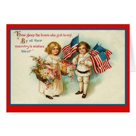 Vintage 4th Of July Greeting Cards Zazzle