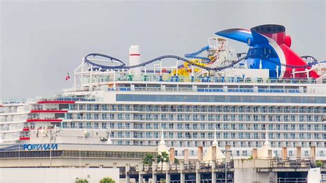 Cruise Ship With A Roller Coaster Arrives In Miami Cruising News Today