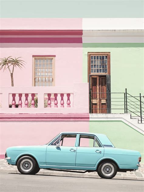 Pastel Vintage Car Posters Impressions Artistiques Décoration Murale