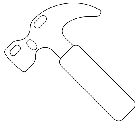 Prinatble Hammer Coloring Pages Free For Kids And Adults