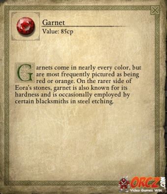 A weapon, piece of armor, or shield), and click on the button labelled enchant. Pillars of Eternity: Garnet - Orcz.com, The Video Games Wiki