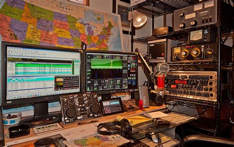 Intense Ham Radio Setup Gearhead Like Radio Amateur Ham Radio Equipment Shortwave Radio Cb