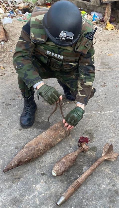 Artillery Shell Munitions Found Near Baku Photo Video