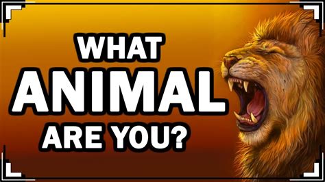 What Animal Are You Personality Test With Animals Youtube