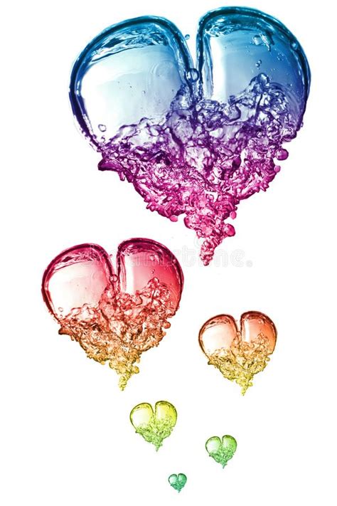 Colorful Bubbles Hearts Stock Illustration Illustration