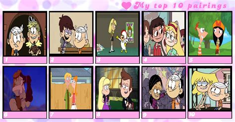 My Top 10 Cartoon Pairings By Bart Toons On Deviantart