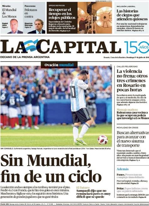 Las Portadas De Los Diarios Argentinos Tras La Dolorosa Eliminación Tvn